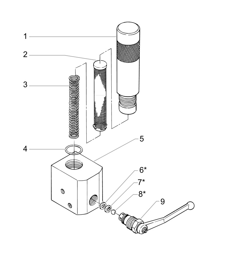 EP2510 Filter/Valve Assembly Parts